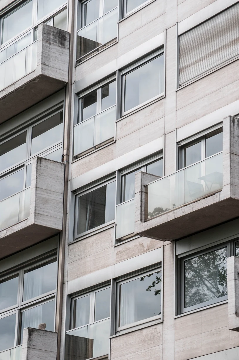Balconies of a Concrete Building